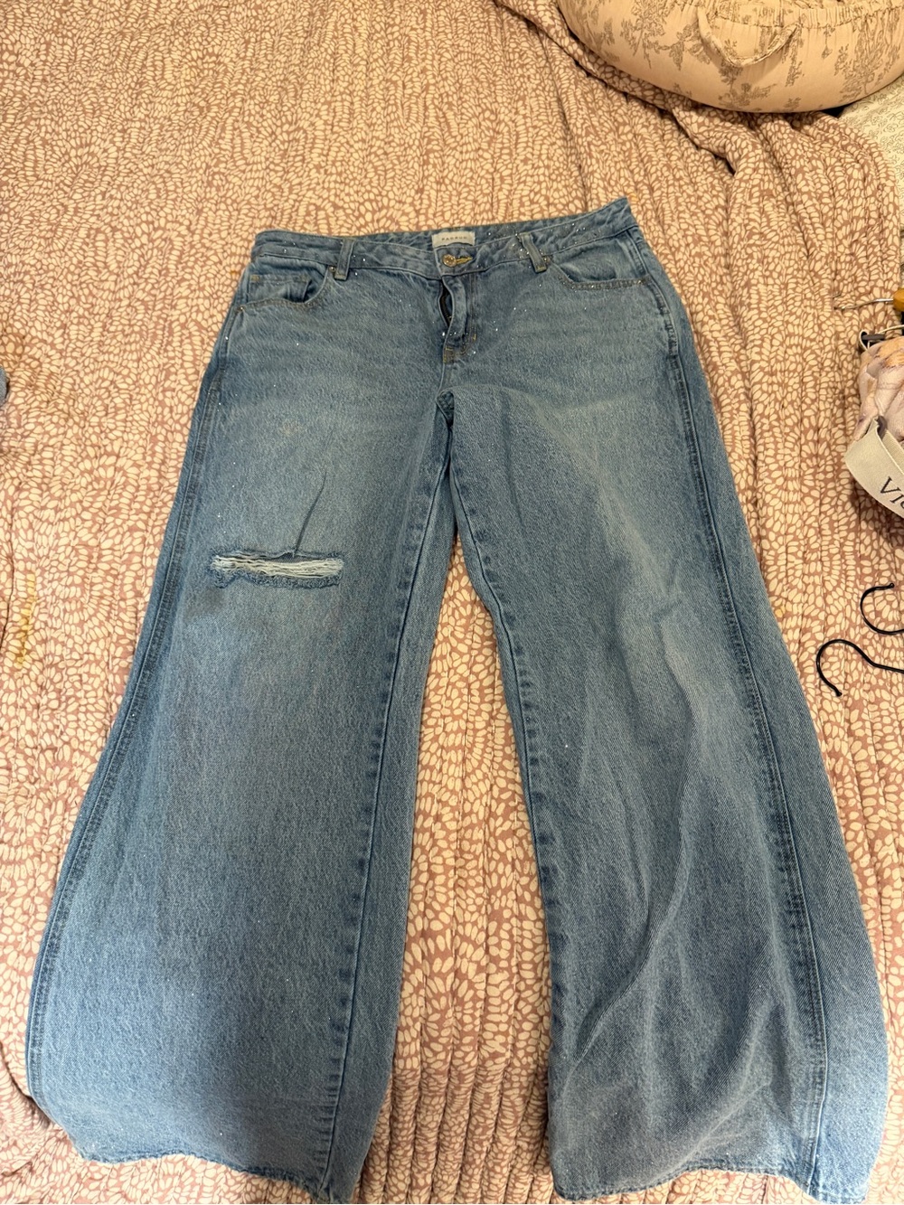 Pacsun sparkle Women's Jeans - Light Blue